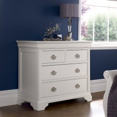 Chantilly White 2+2 Drawer Chest