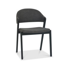 Camden Peppercorn Upholstered Chair in a Dark Grey Fabric (Pair)
