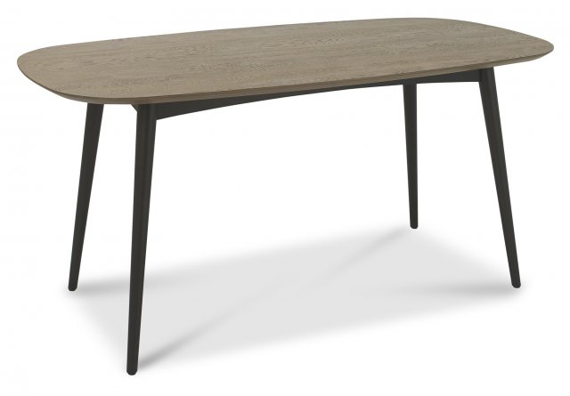 Gallery Collection Vintage Weathered Oak & Peppercorn 6 Seater Table