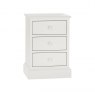 Premier Collection Ashby White 3 Drawer Nightstand