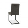 Signature Collection Indus Uph Cantilever Chair - Dark Grey Fabric (Pair)