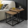 Signature Collection Indus Rustic Oak Nest Of Tables