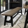 Signature Collection Camden Weathered Oak & Peppercorn Large Bench