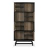 Signature Collection Camden Weathered Oak & Peppercorn Display Cabinet