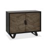 Signature Collection Emerson Weathered Oak & Peppercorn Narrow Sideboard