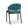 Signature Collection Camden Peppercorn Upholstered Chair in an Azure Velvet Fabric (Pair)