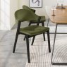 Signature Collection Camden Peppercorn Upholstered Chair in a Cedar Velvet Fabric (Pair)