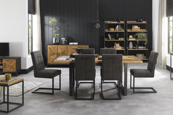 Indus Rustic Oak Dining