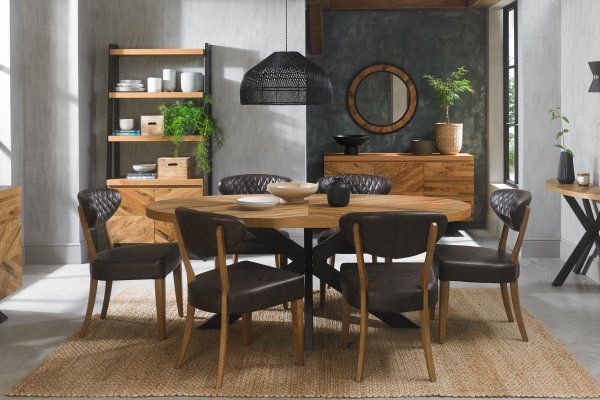 Ellipse Rustic Oak Dining 