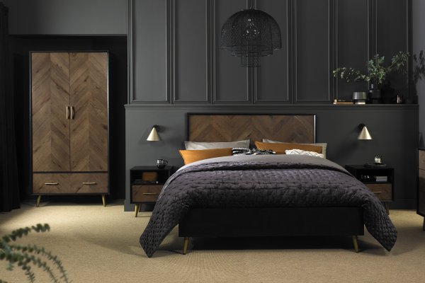 Sienna Fumed Oak & Peppercorn Bedroom