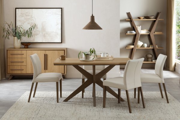 Kristen Oak & Light Weathered Oak Dining