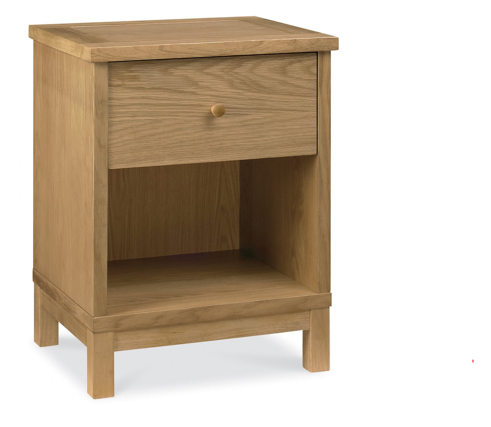 Atlanta Oak 1 Drawer Nightstand Bedroom Furniture Bentley Designs