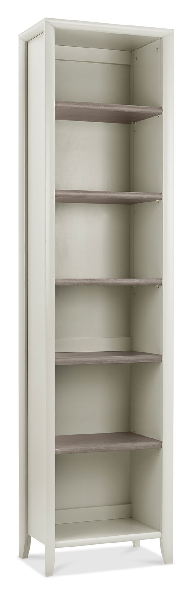 Bergen Grey Washed Oak & Soft Grey Narrow Bookcase Bentley Designs UK Ltd