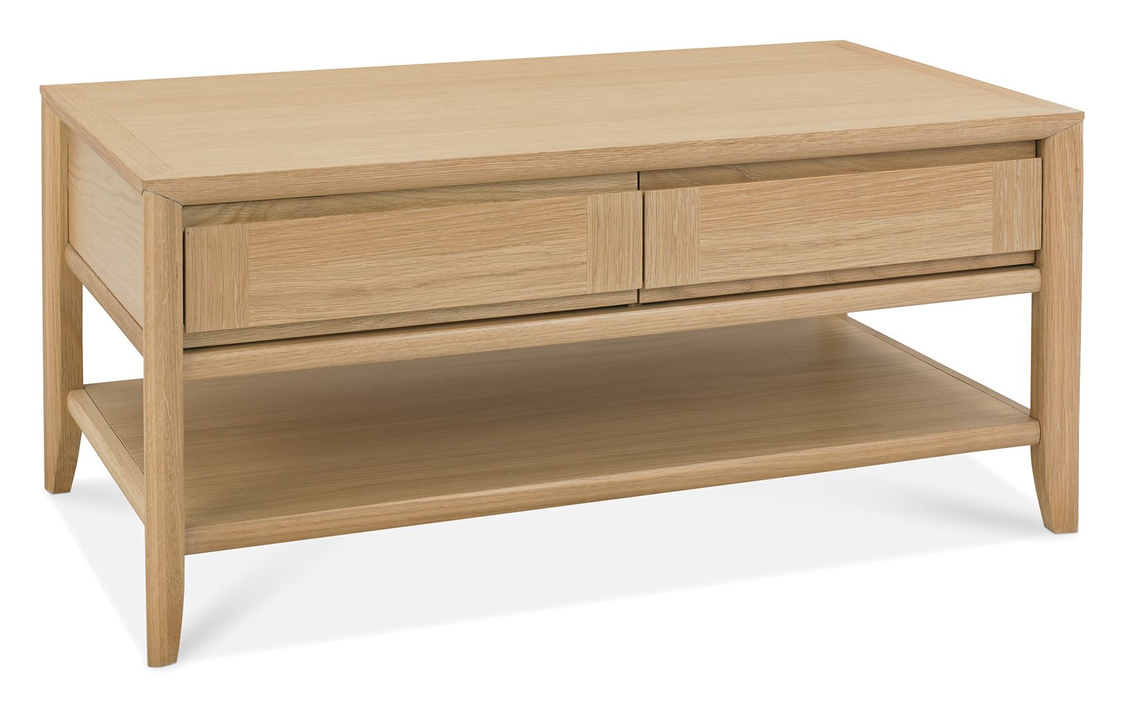 Bergen Oak Coffee Table With Drawers | Living Room Furniture - Bentley ...