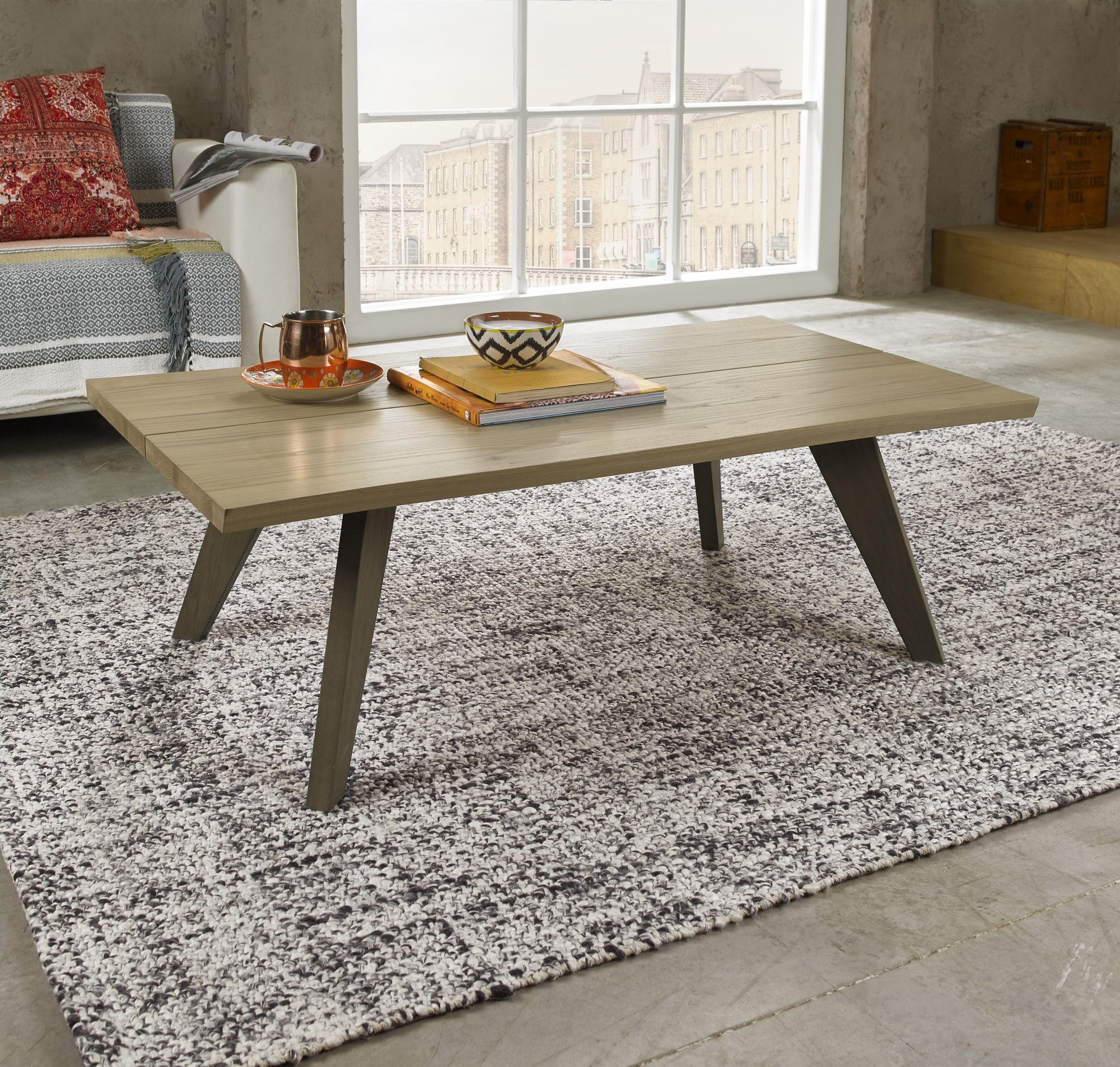 Cadell Aged Oak Coffee Table | Living Room Furniture - Bentley Designs ...
