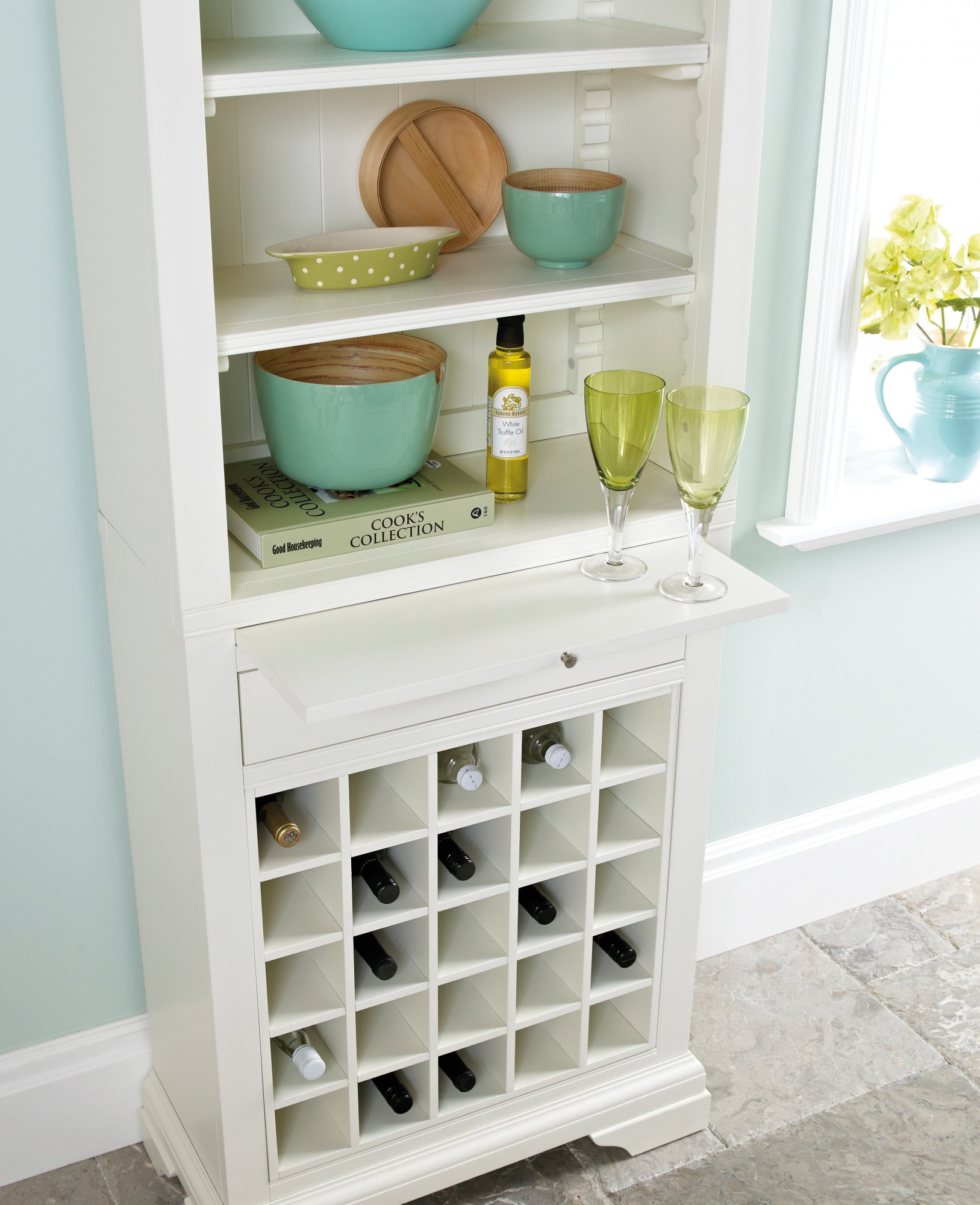 Hampstead Two Tone Wine Rack Dining Furniture Bentley Designs UK Ltd