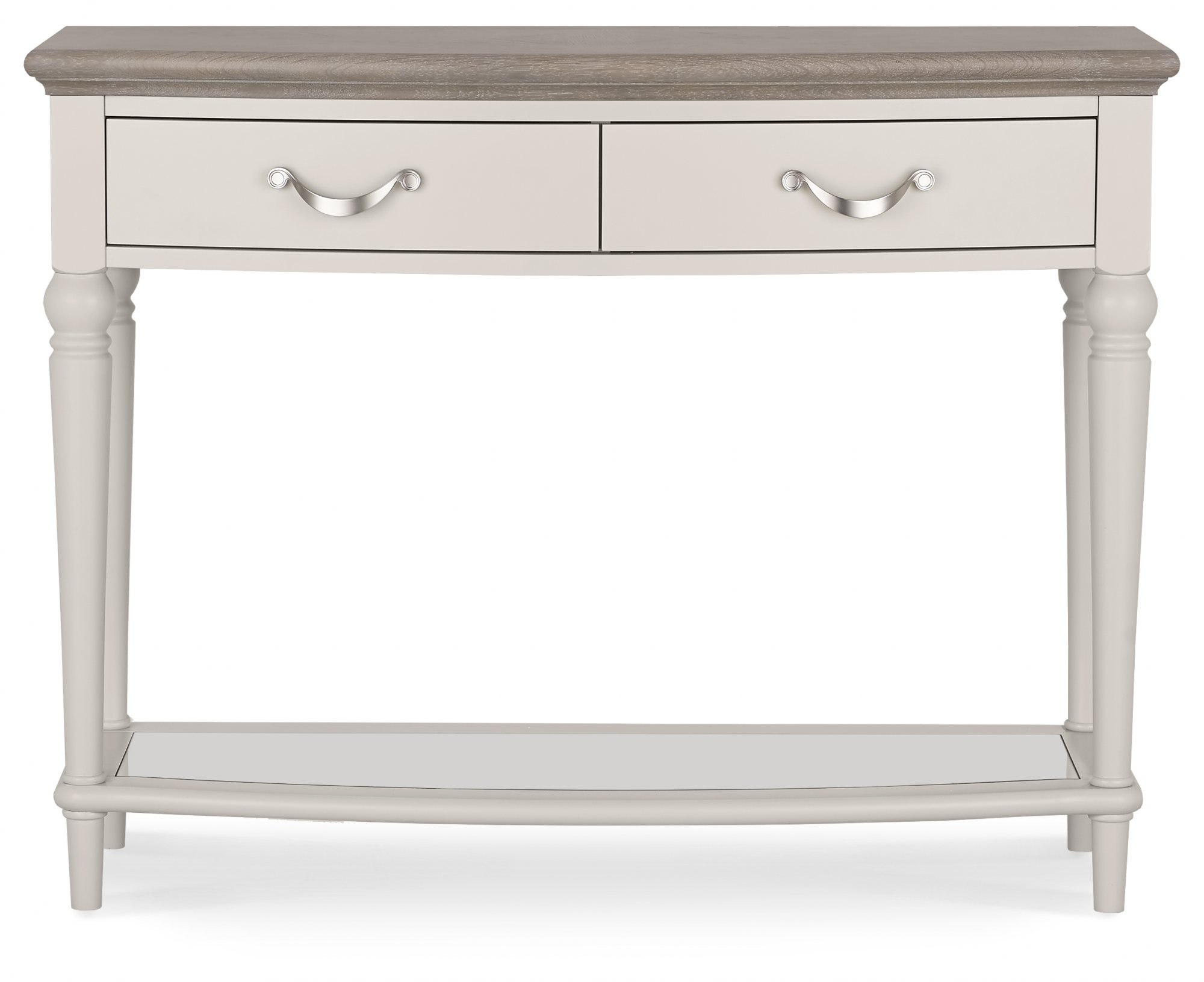 Montreux Grey Washed Oak & Soft Grey Console Table Bentley Designs UK Ltd