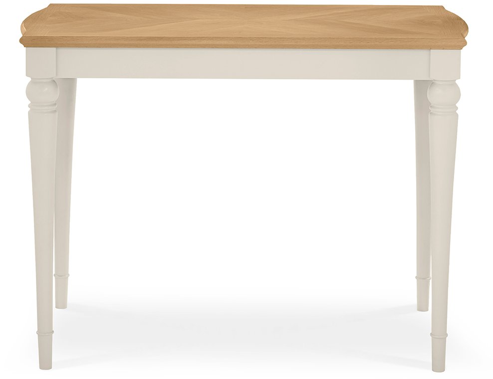 Montreux Pale Oak & Antique White Bar Table Dining Bentley Designs