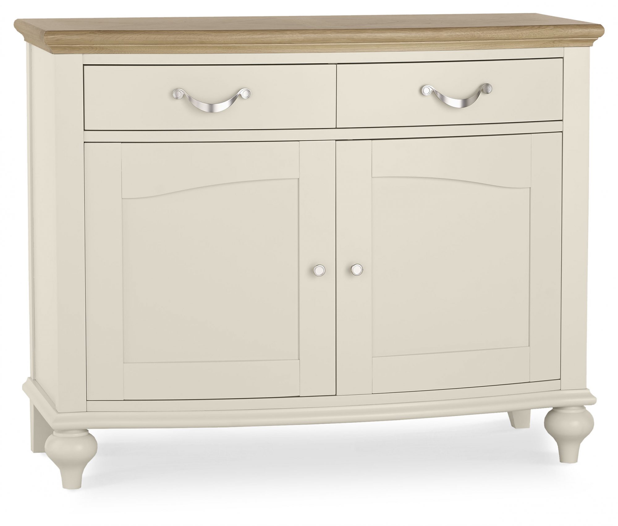 Premier Collection Montreux Pale Oak & Antique White Narrow Sideboard