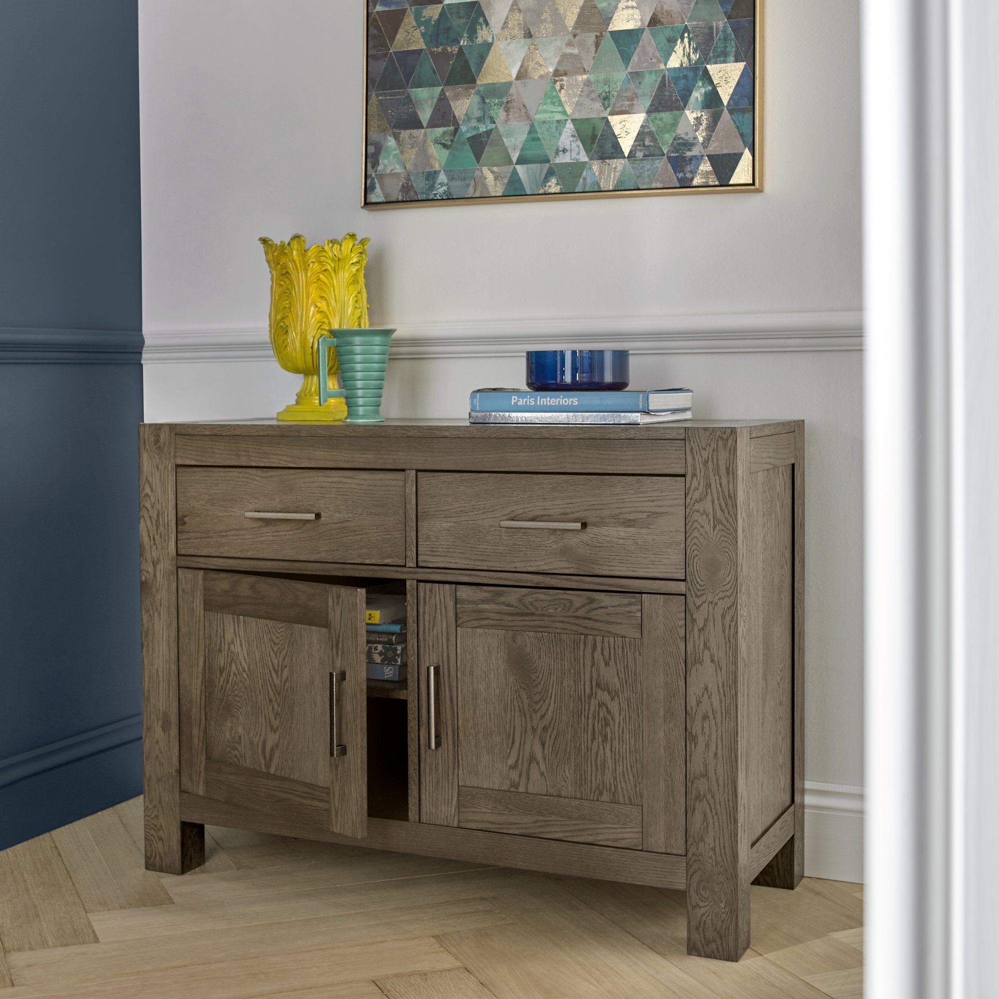 Premier Collection Turin Dark Oak Narrow Sideboard Sideboards