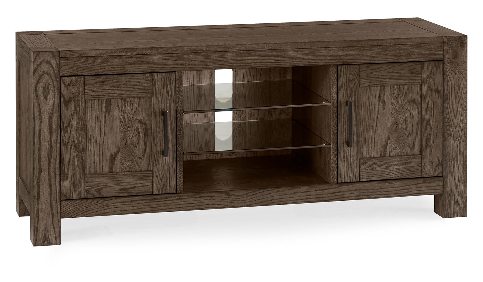 Turin Dark Oak Entertainment Unit Living Room Furniture Bentley