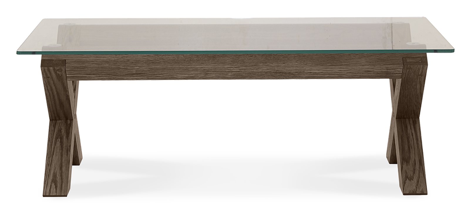 Turin Dark Oak Glass Coffee Table | Living Room Furniture - Bentley Designs
