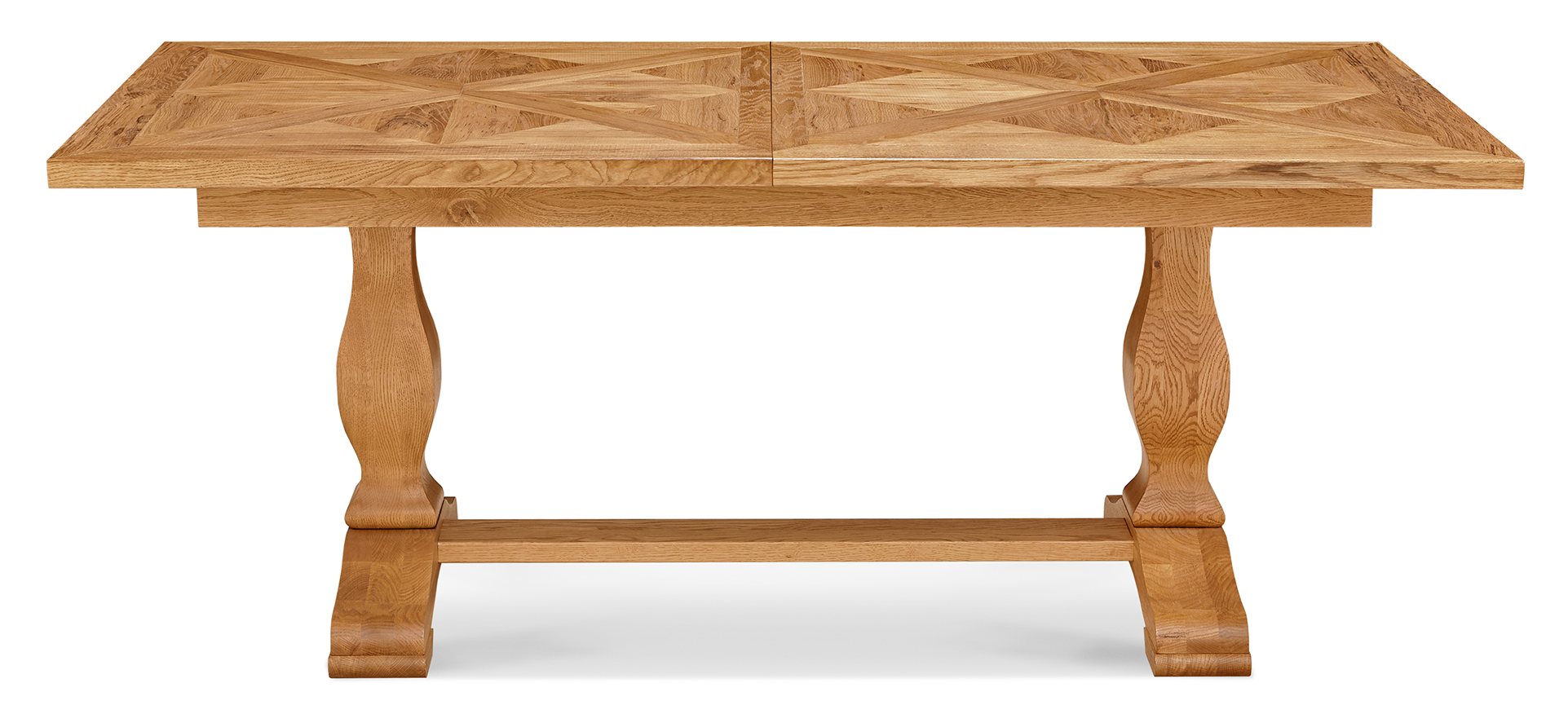 Belgrave Rustic Oak Dining Table 68 Seater Bentley Designs