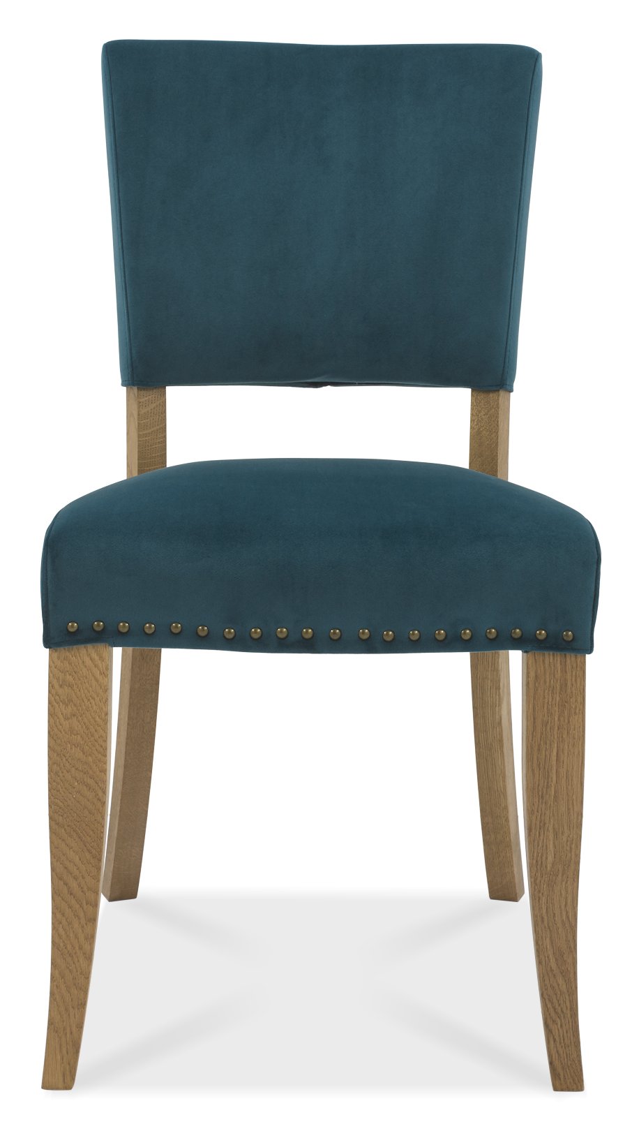 Signature Collection Rustic Oak Uph Chair Sea Green Velvet Fabric