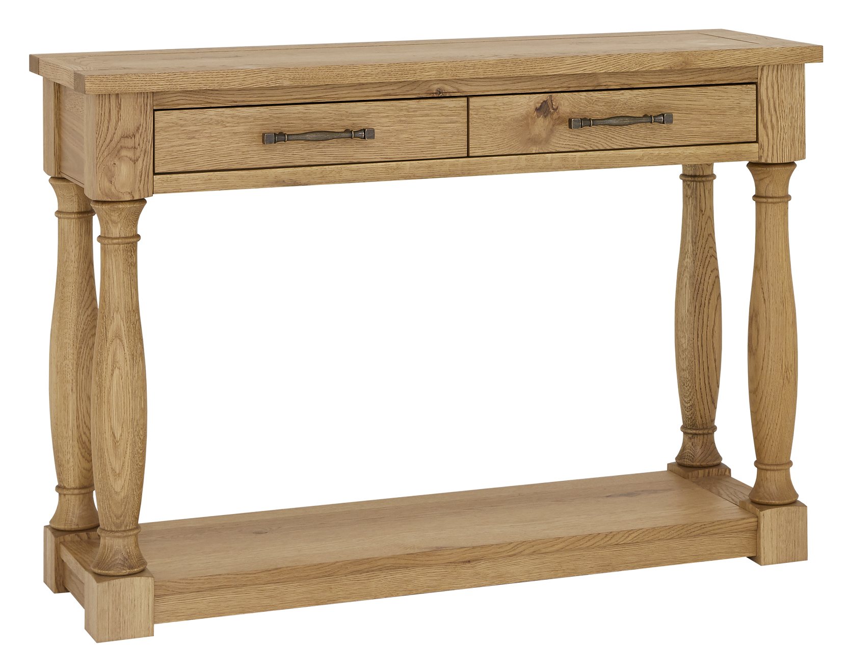 Signature Collection Westbury Rustic Oak Console Table Console Tables