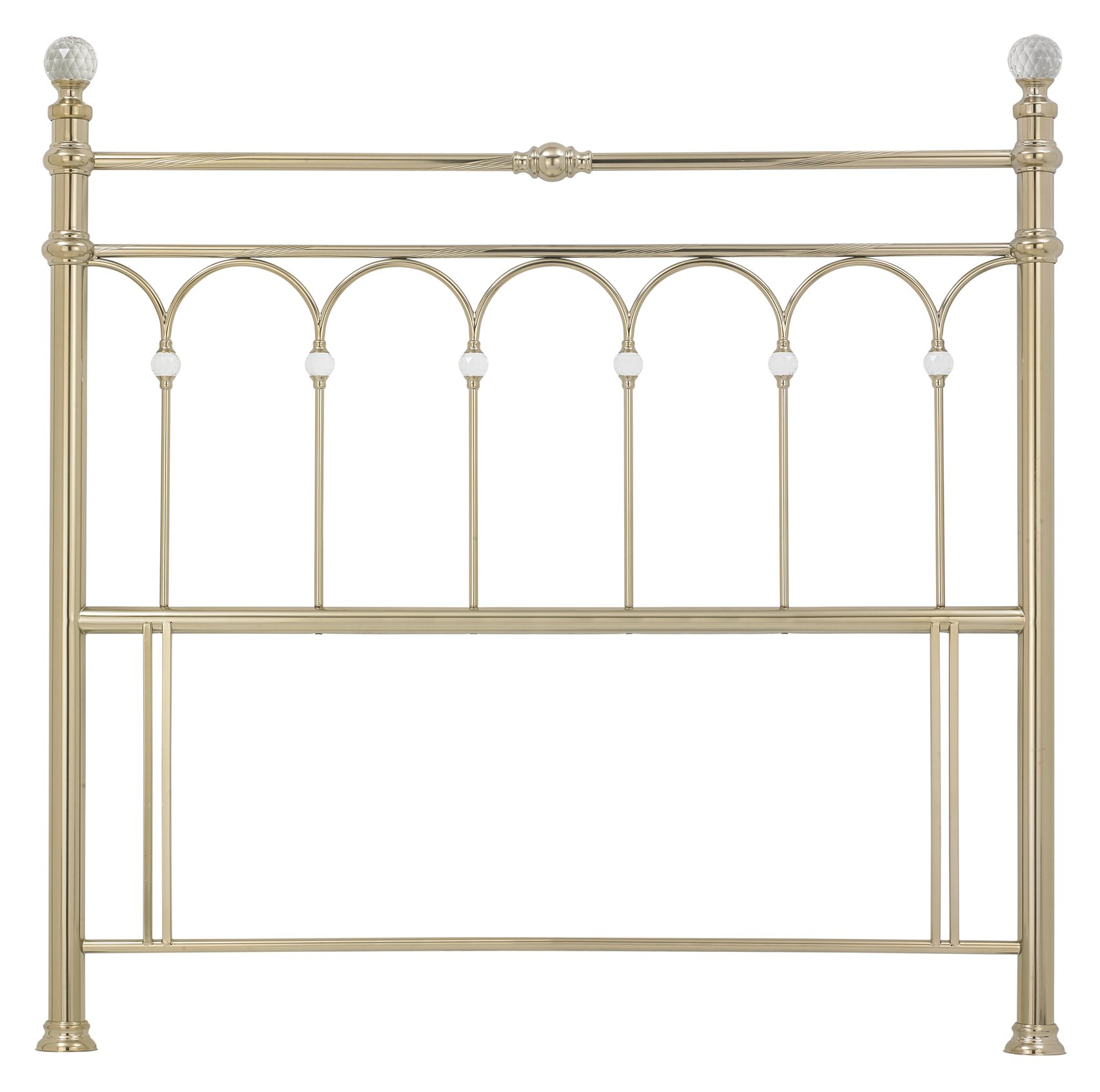 Krystal Champagne Brass Headboard Size King Bentley Designs UK Ltd