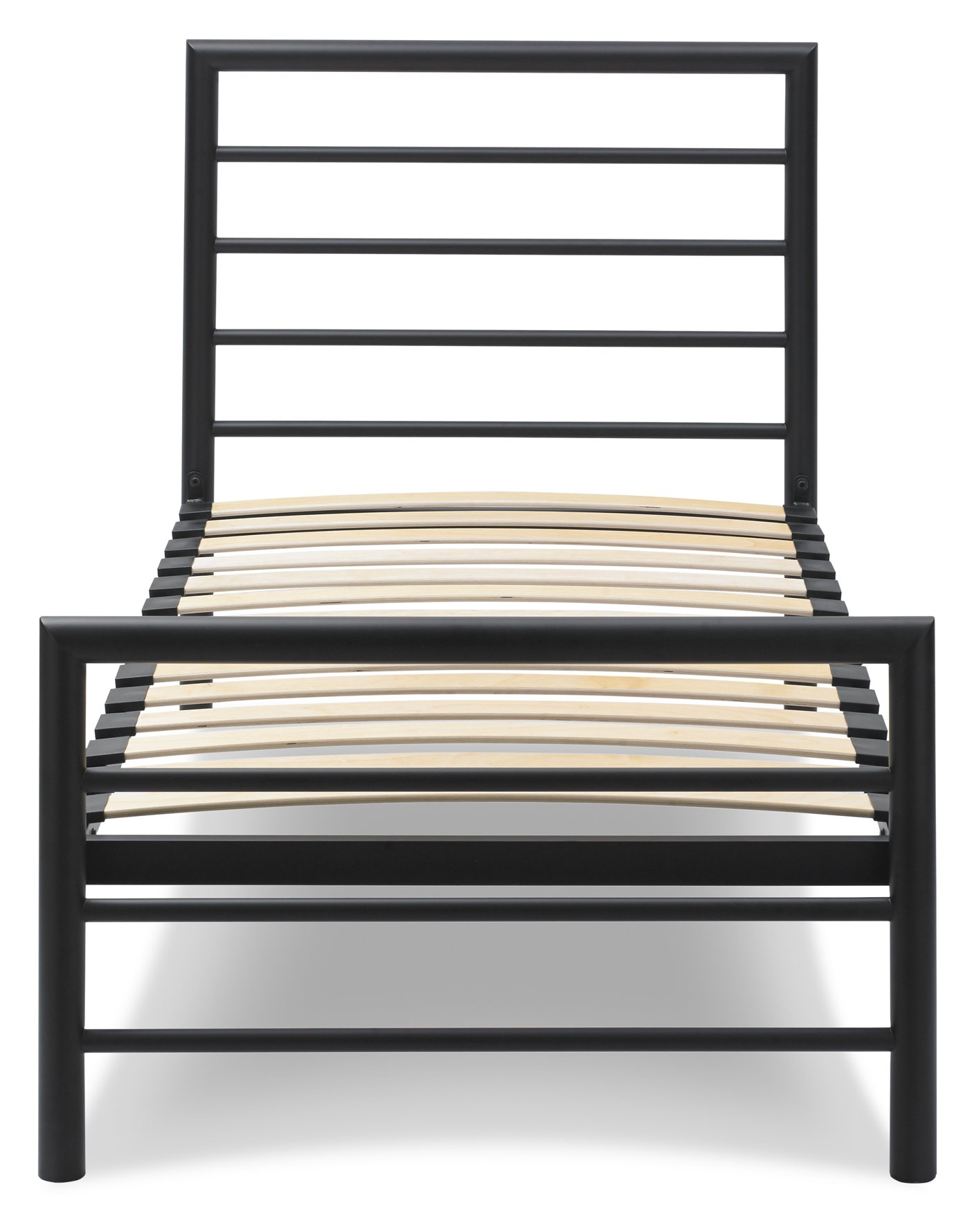 Urban Matt Black Metal Bedstead Size Single Bentley Designs UK Ltd