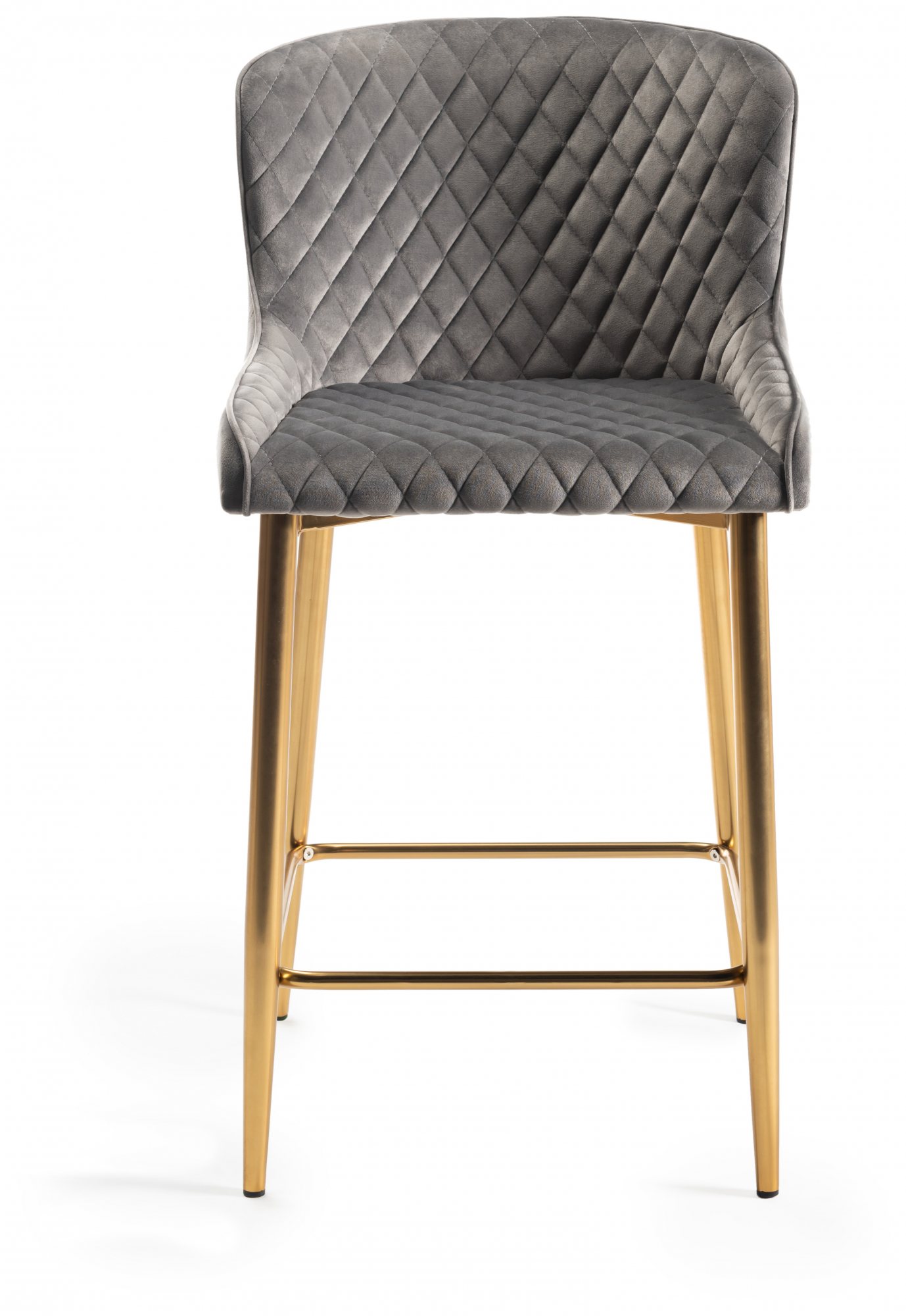 Premier Collection Upholstered Bar Stool with Diamond Stitched Pattern