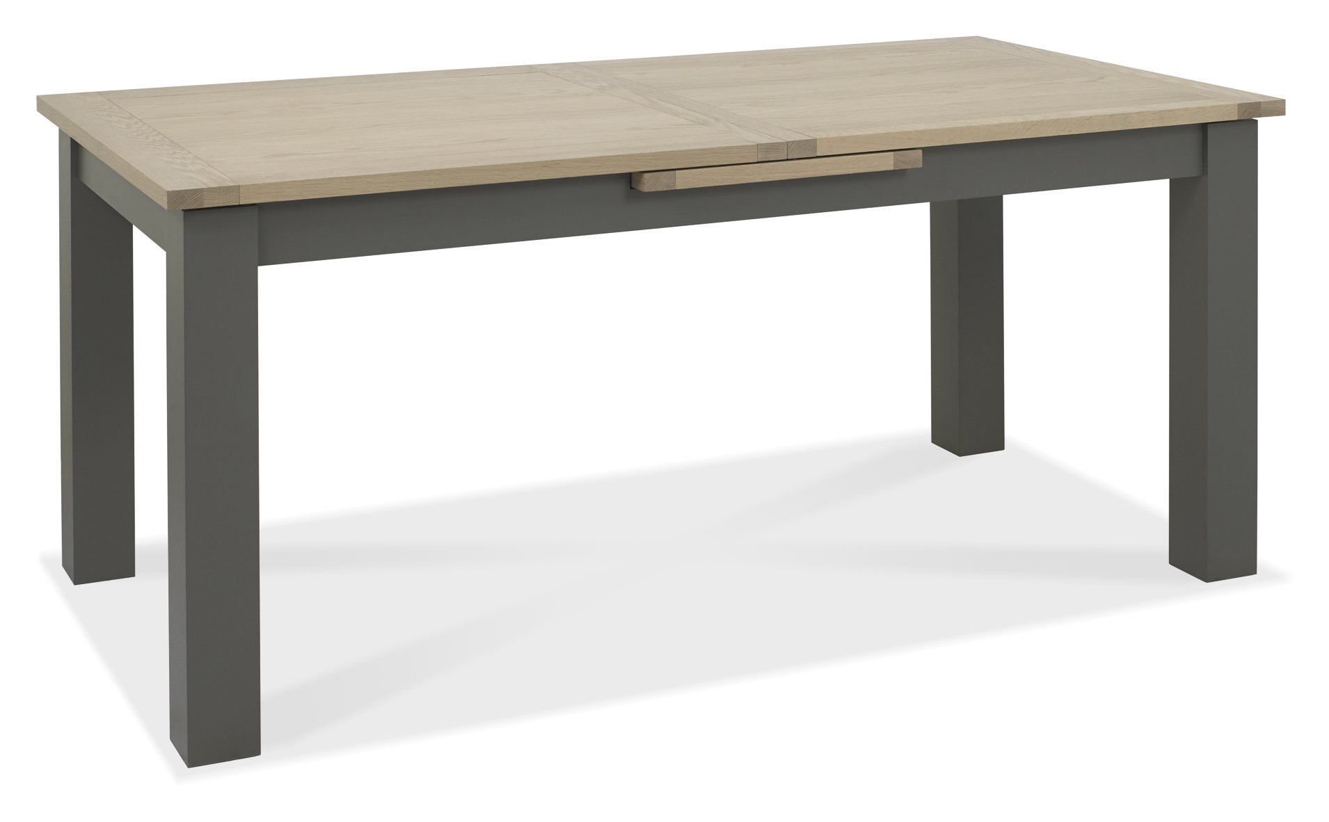 Oakham Scandi Oak 68 Seater Table Dark Grey Legs & 6 Eriksen Dark