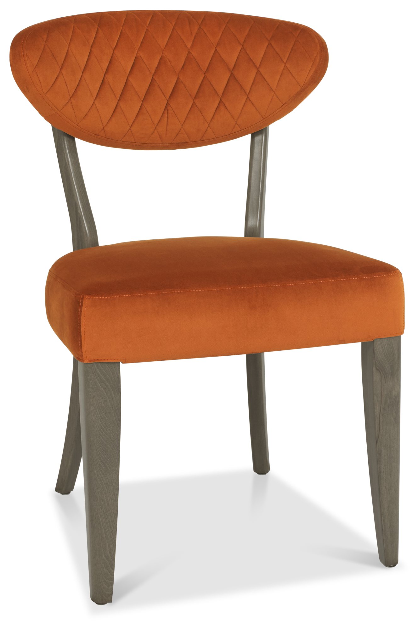 Ellipse Fumed Oak Upholstered Chair Dining Bentley Designs UK Ltd