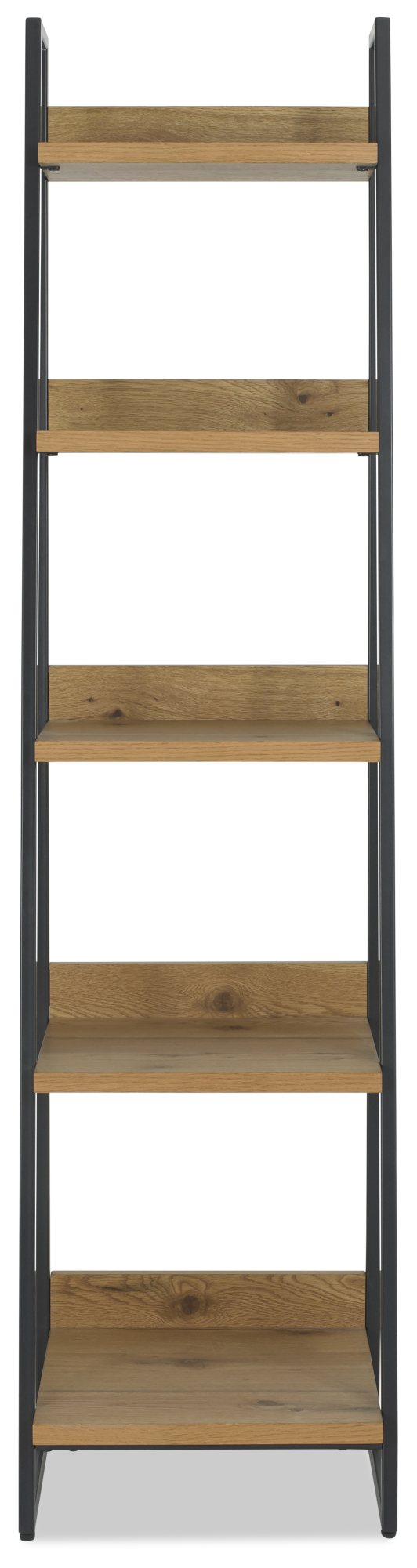 Indus Rustic Oak Narrow Open Display Unit