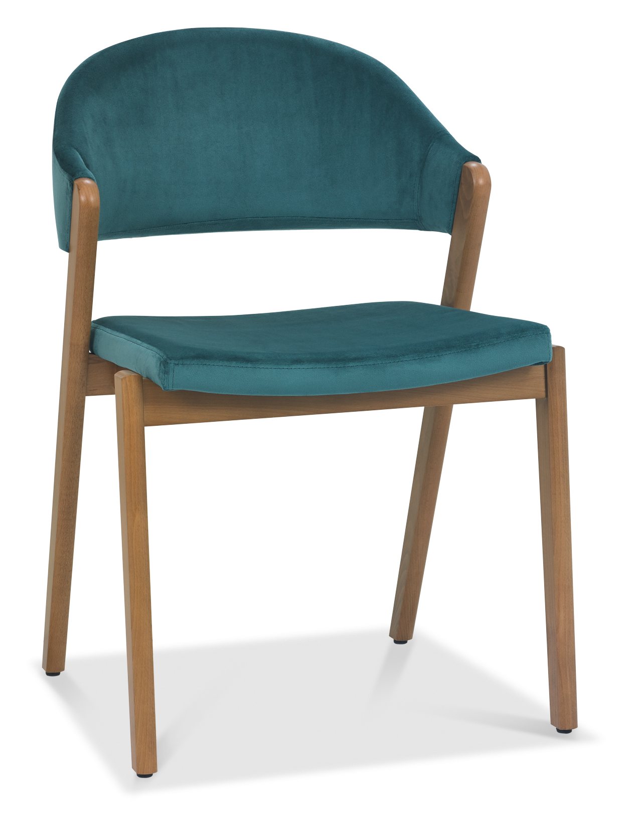 Camden Rustic Oak Azure Upholstered Chair Dining Room Bentley