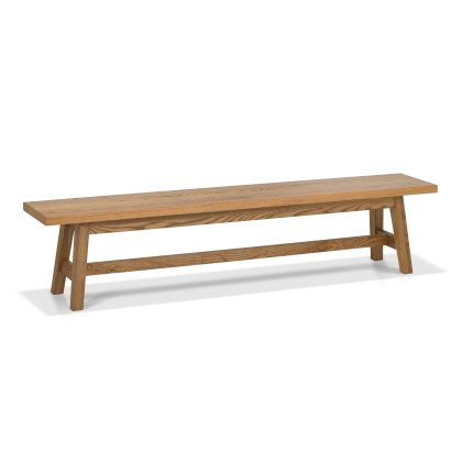 Camden Rustic Oak Large Bench