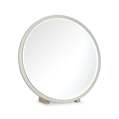 Larsen Scandi Oak & Soft Grey Vanity Mirror
