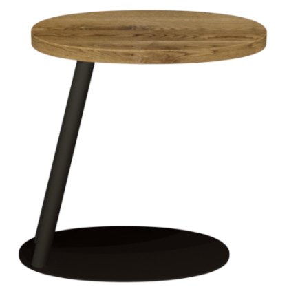 Vega Rustic Oak & Peppercorn Sofa Table