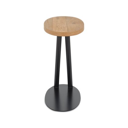 Vega Rustic Oak & Peppercorn Sofa Table