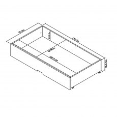 Atlanta Oak Underbed Drawer