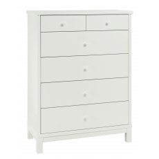 Atlanta White 4+2 Drawer Chest