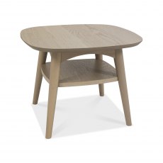 Dansk Scandi Oak Lamp Table With Shelf