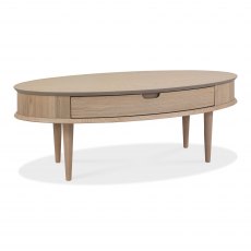 Dansk Scandi Oak Coffee Table With Drawer