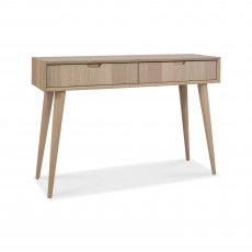 Dansk Scandi Oak Console Table With Drawers