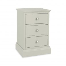 Ashby Soft Grey 3 Drawer Nightstand