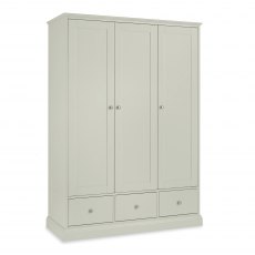 Ashby Soft Grey Triple Wardrobe