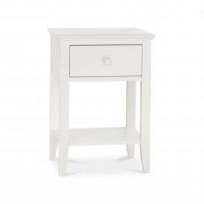 Ashby White 1 Drawer Nightstand