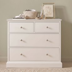 Ashby White 2+2 Drawer Chest