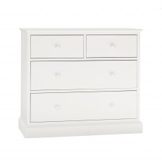 Ashby White 2+2 Drawer Chest